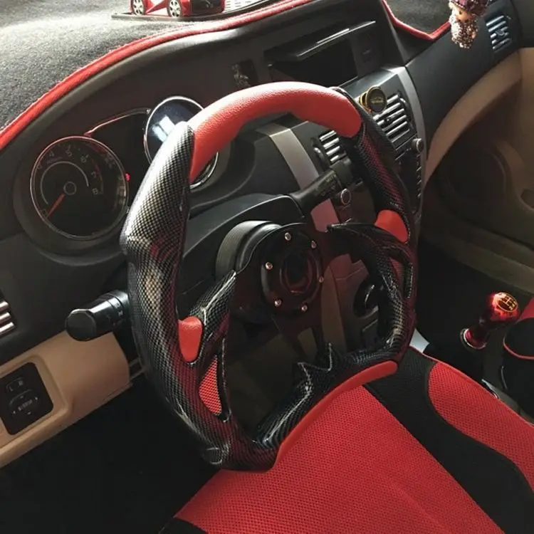 

Car modified steering wheel 13 inch Coolpad sports car steering wheel racing blade semicircle 14 inch Beidouxing Alto