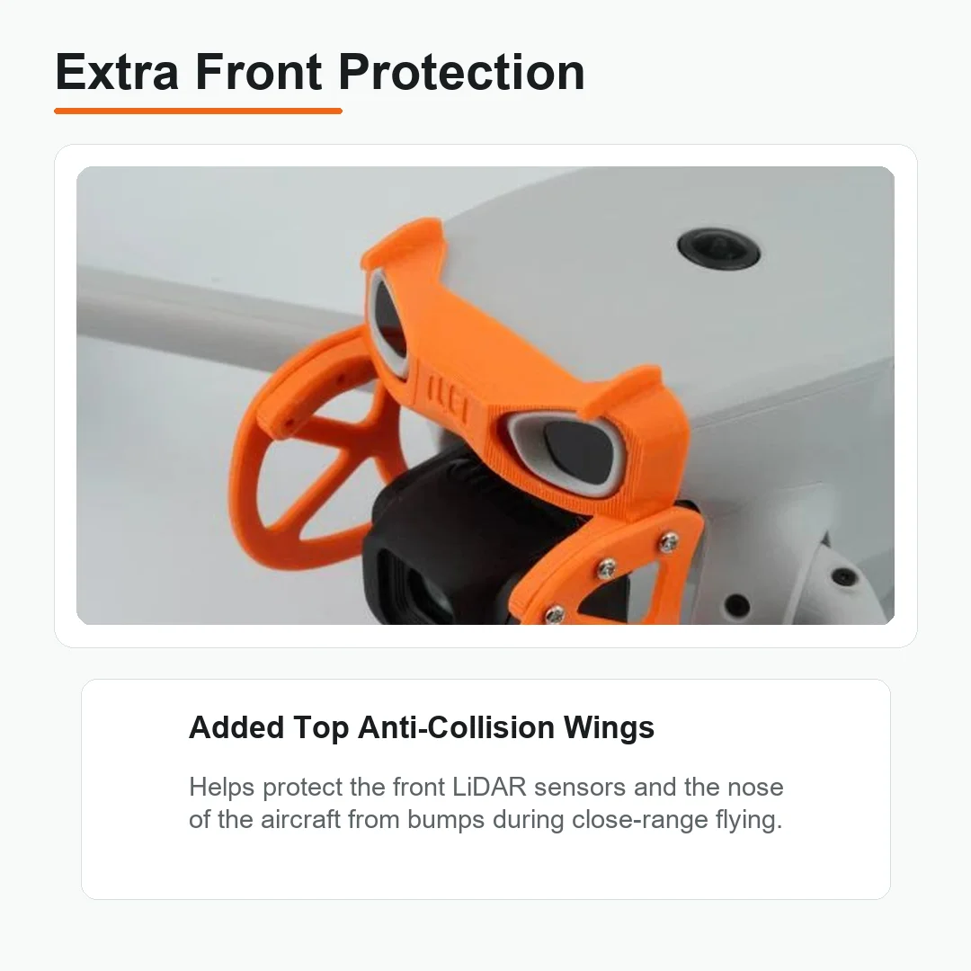 Ochraniacz gimbala Lito X1 do DJI, osłona obiektywu z włókna węglowego i ABS odporna na wstrząsy, ochrona LiDAR przed kolizjami — zdjęcie produktu 3
