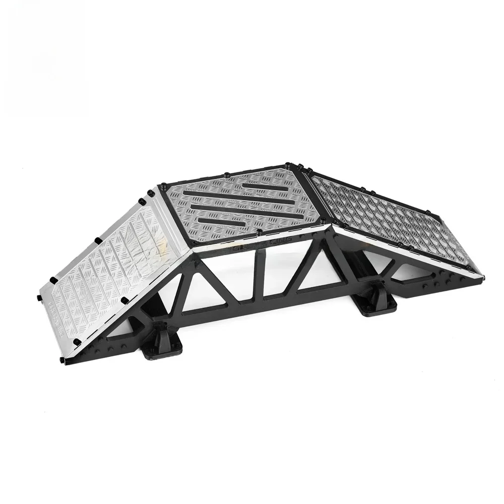 GRC SCale rampe d'obstacle Barricade bureau escalade Scenmce accessoires en acier inoxydable pour 1/10 1/8 1/12 chenille TRX4 SCX10 # G189A
