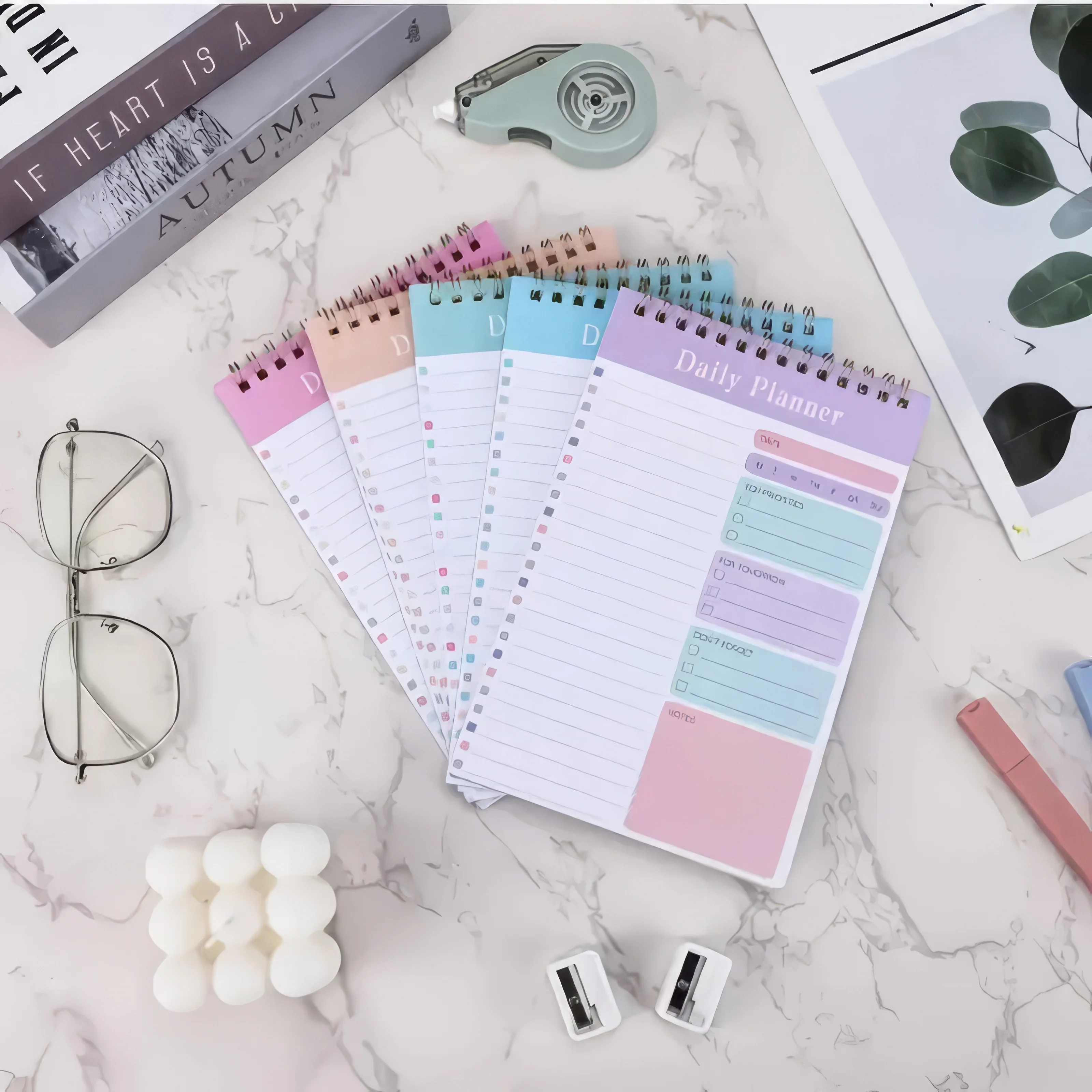 

Daily Productivity Planner - Task Prioritization Boxes, Tomorrow Planning Section, Don't Forget Notes, Hydrate Reminder.