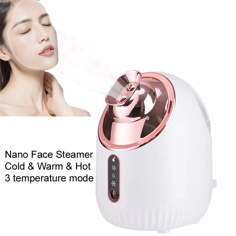 

Face Steamer Nano Mist Sprayer Hot Warm Cool Nebulizer Facial Sauna Humidifier Small Hydrating Open Pore Cleaning Face Care