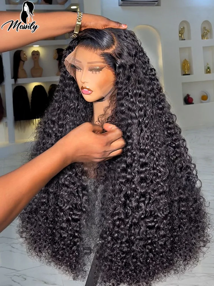 

Water Wave Glueless Wig Human Hair Curly 13x6 HD Frontal Wig 220% Deep Wave Lace Front Wigs Wear Go 5x5 HD Lace Closure Wig Sale