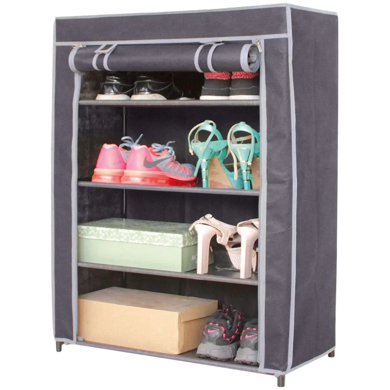 Armario zapatero de tela 60x30x90 cm estâncias para garagem trastero pátio terraza
