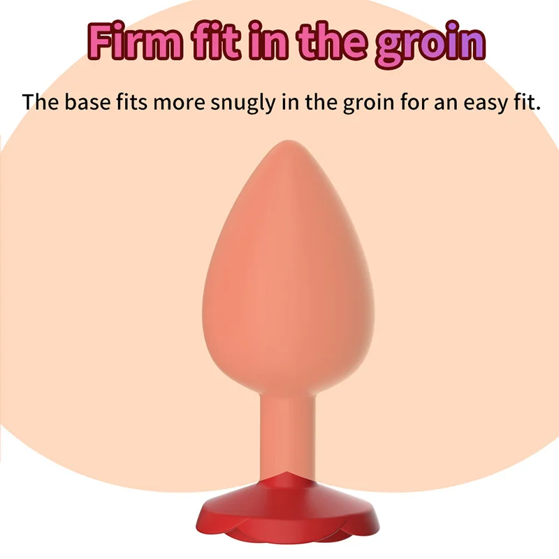 3 Sizes Rose Shape Anal Plug Sex Toys for Women Soft Silicone Butt Plug Erotic Massager Stimulator Dildo Anal Toys for Couples