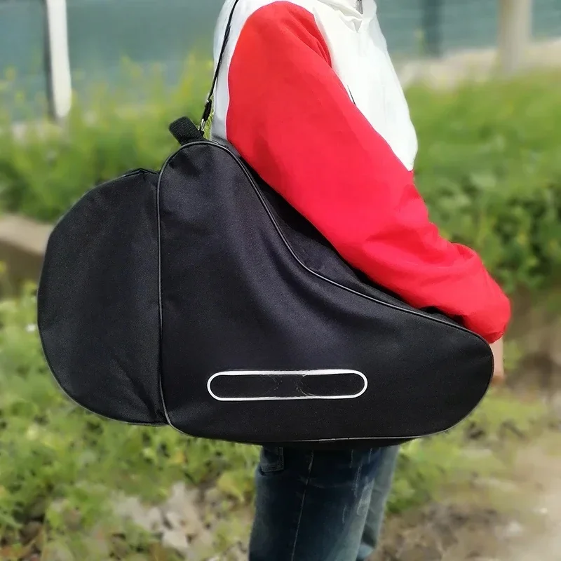 Dégagement Patinage sur glace Vitesse Roller Skate Chaussures Sac, Chambre unique initiée Pad, Nylon Oxford, Sac initié unique pour adultes et enfants