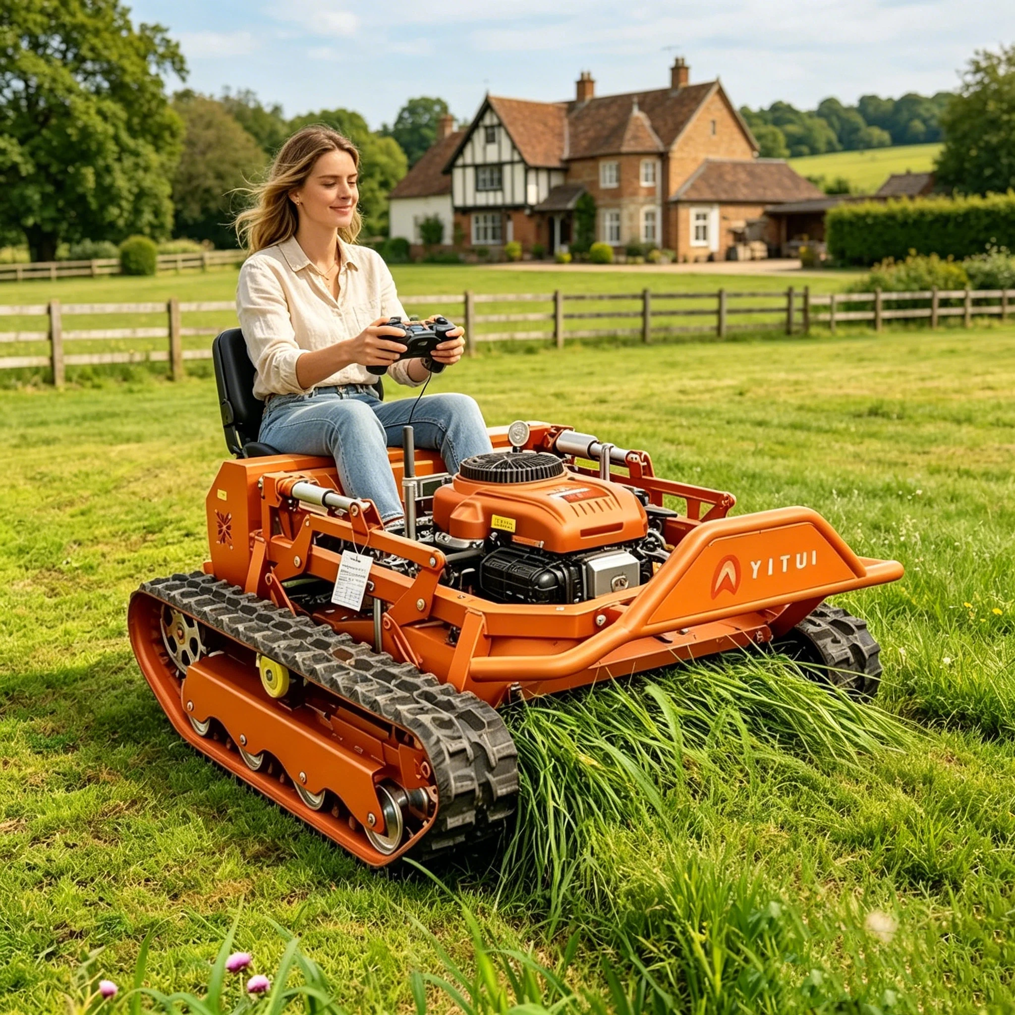 

Premium Quality Customized Lawn Mower Durable Running Grass Trimmer High Speed Blade Mower For Commercial Garden Grass Cutting