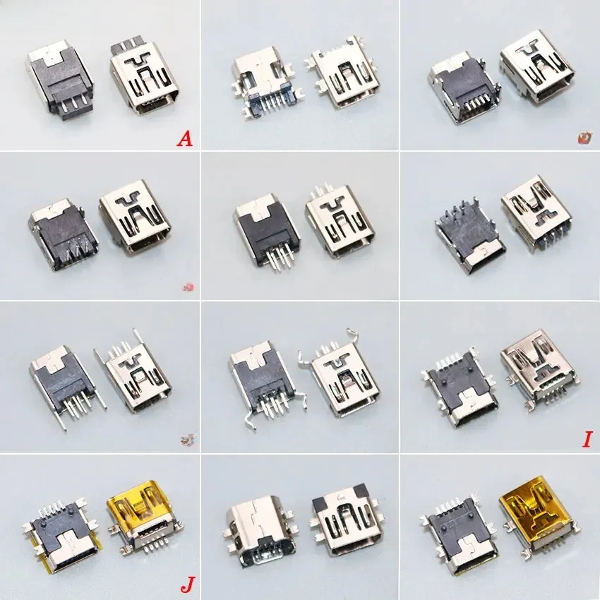 ChengHaoRan 1 sztuk gniazdo Mini USB typu B kobiet 5 Pin SMT SMD złącze wtykowe port ładowania naprawa części — zdjęcie 2