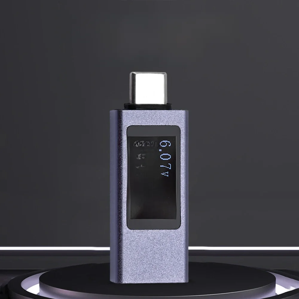 5A wielofunkcyjny wyświetlacz cyfrowy miernik napięcia prądu stałego miernik mocy USB typu C Tester ładowania telefonu DC 4-30V 0-12A — zdjęcie 2