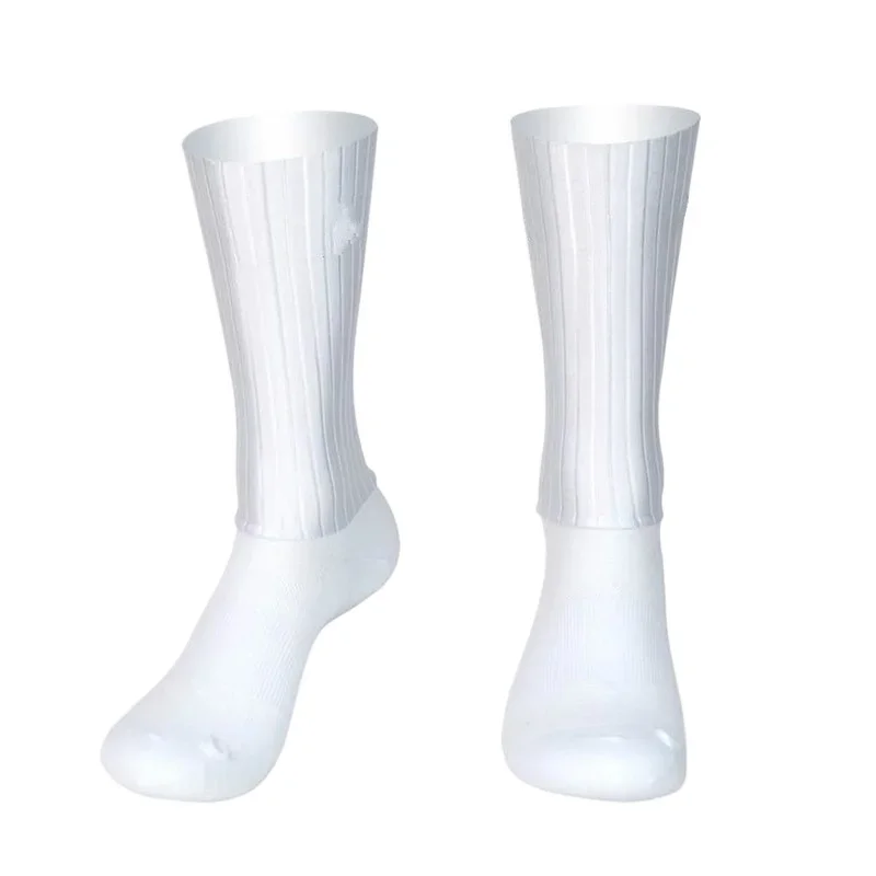 AliExpress Aero Cycling Summer Anti Socks Whiteline Slip Silicone Socks Men Bicycle Sport Running Bike Socks
