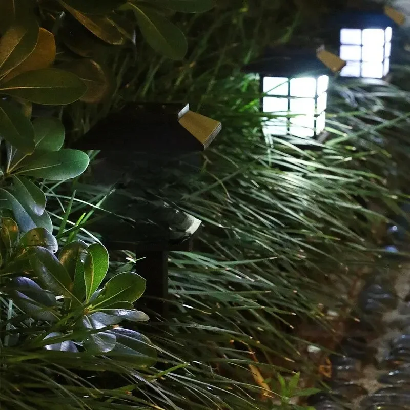 2 Pack Solar Pathway Light Outdoor Solar Lamp Waterproof Landscape Lighting for Garden Yard Patio Walkway Driveway Camping Decor