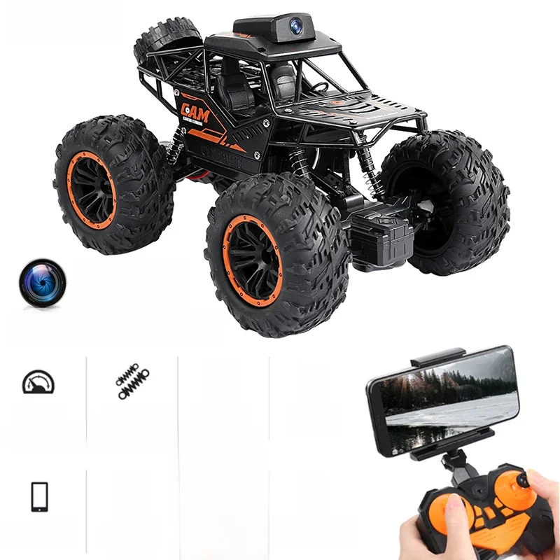 Rc Auto Met HD Camera FPV WIFI Machine Op Afstandsbediening Stunt 1:18 2.4G SUV Radiocontrol Klimmen Speelgoed voor Kinderen op een Teken - afbeelding 2
