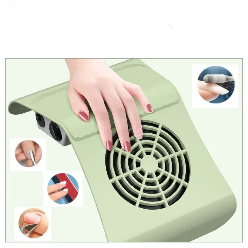 Odpylacz do paznokci 80W z dwoma wentylatorami Odkurzacz do manicure Narzędzia do manicure Mocne narzędzie do zdobienia paznokci Odkurzacz do paznokci — zdjęcie 2