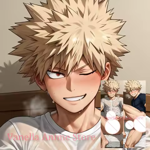 Dakimakura Bakugo Katsuki Anime Double Sided Print Body Pillow Cover Life Size Pillowcase