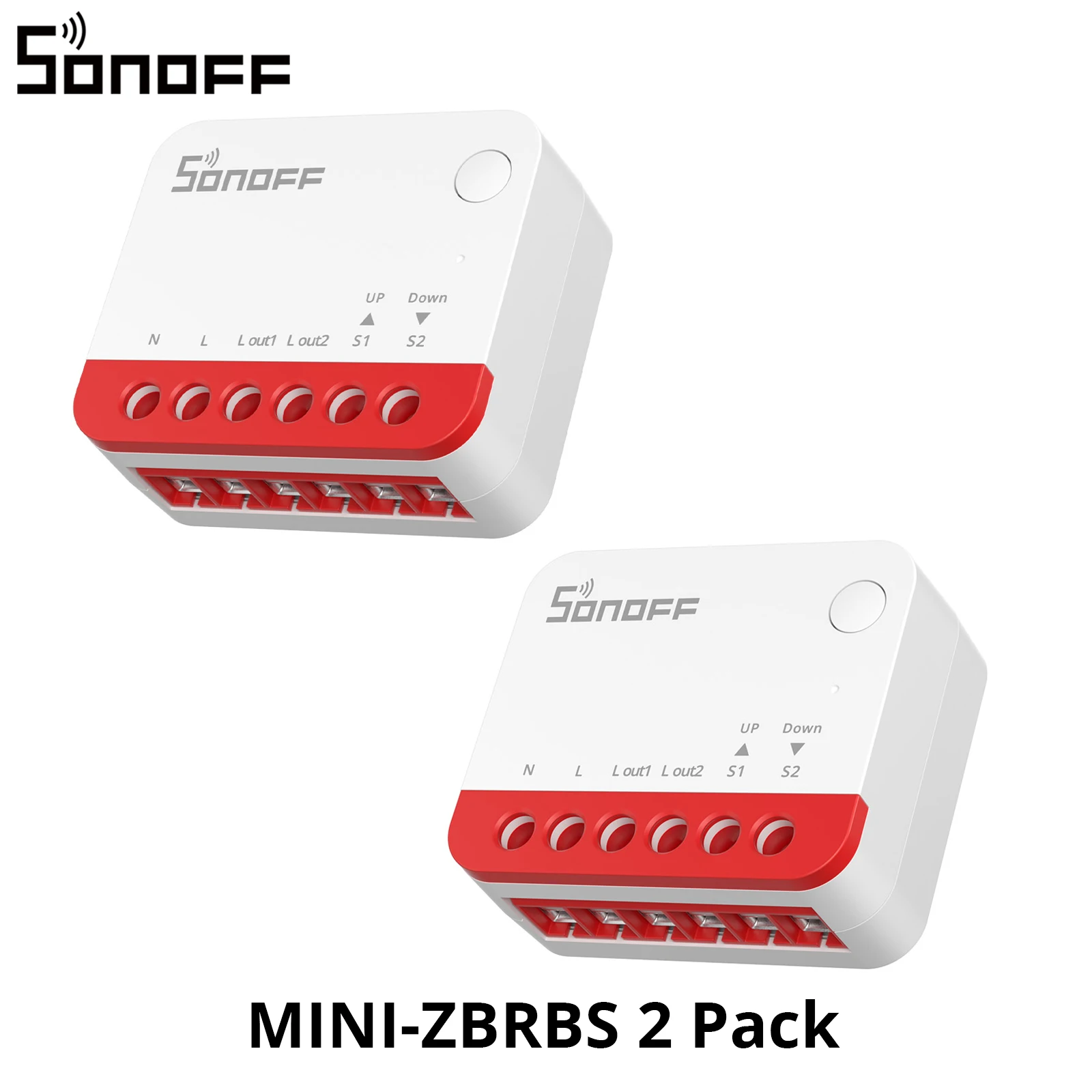 SONOFF MINI-ZBRBS Zigbee Rollladen- & Jalousieschalter Unterputz – Mini Modul mit Prozentsteuerung und Fahrweg-Kalibrierung
