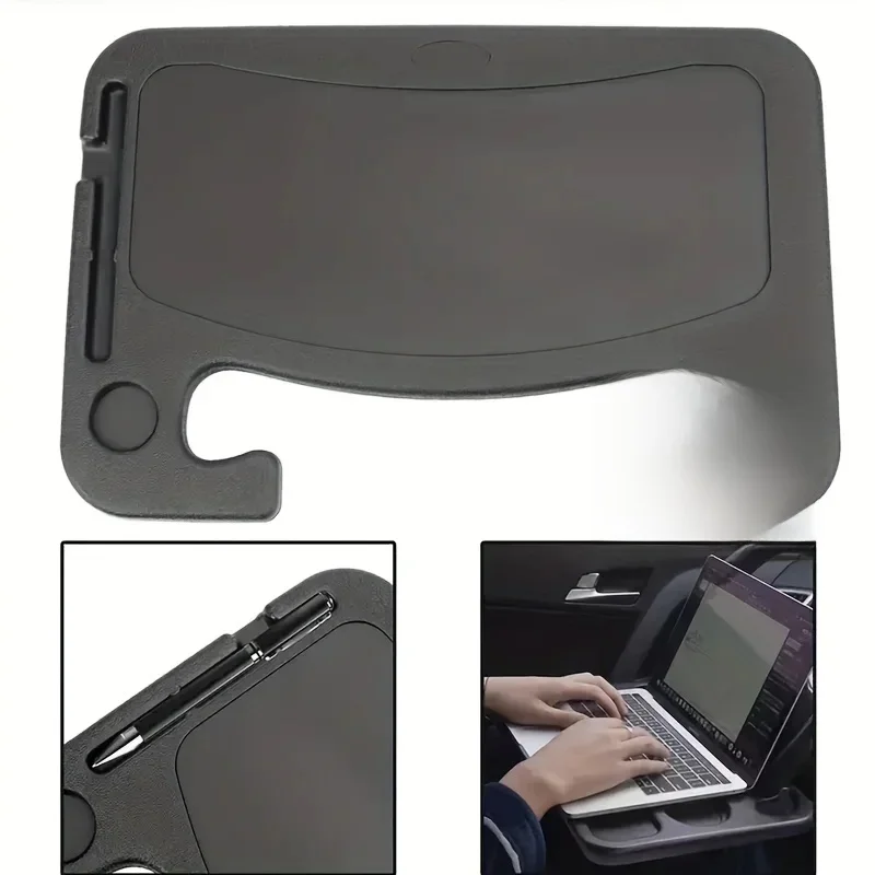 1pc Multifunctional Car Steering Wheel Tray Table Steering Wheel Storage Rack Storage Board Card Table Car mounted dining tray