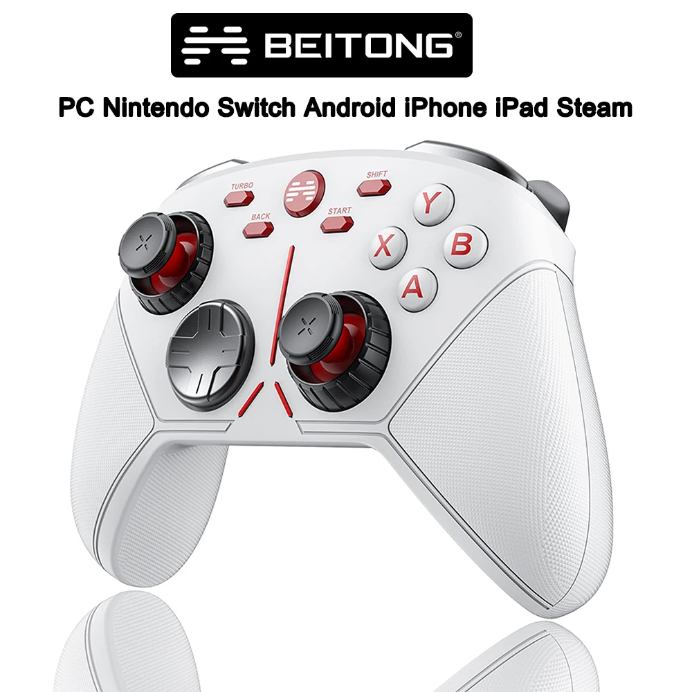 BEITONG Game Controller Wireless Gamepad For Nintendo Switch Android iOS Steam Win10 950 mAh Hall Trigger