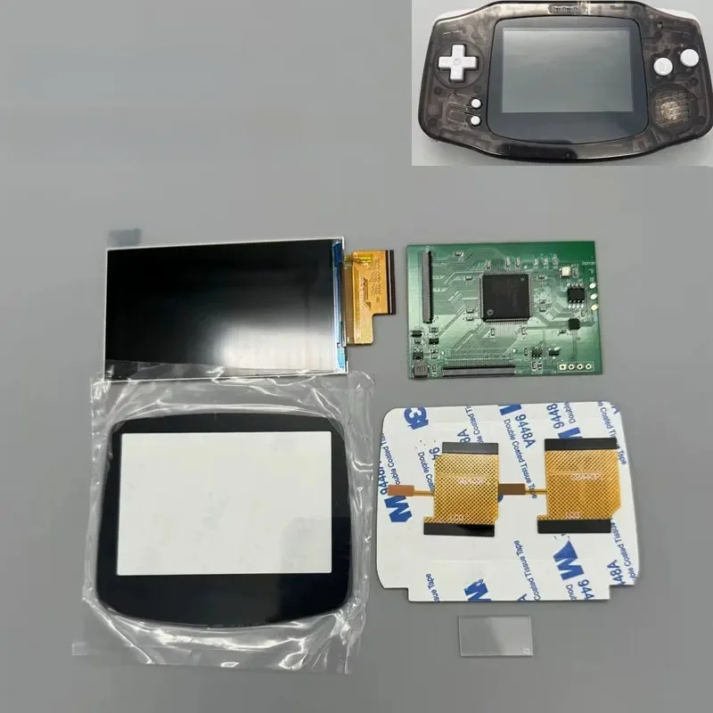 V5.4 PCB IPS LCD-scherm voor GBA Snijvrije schaal Geen lassen Origineel formaat Scherm voor GBA Hoogtepunt Helderheid LCD - afbeelding 2