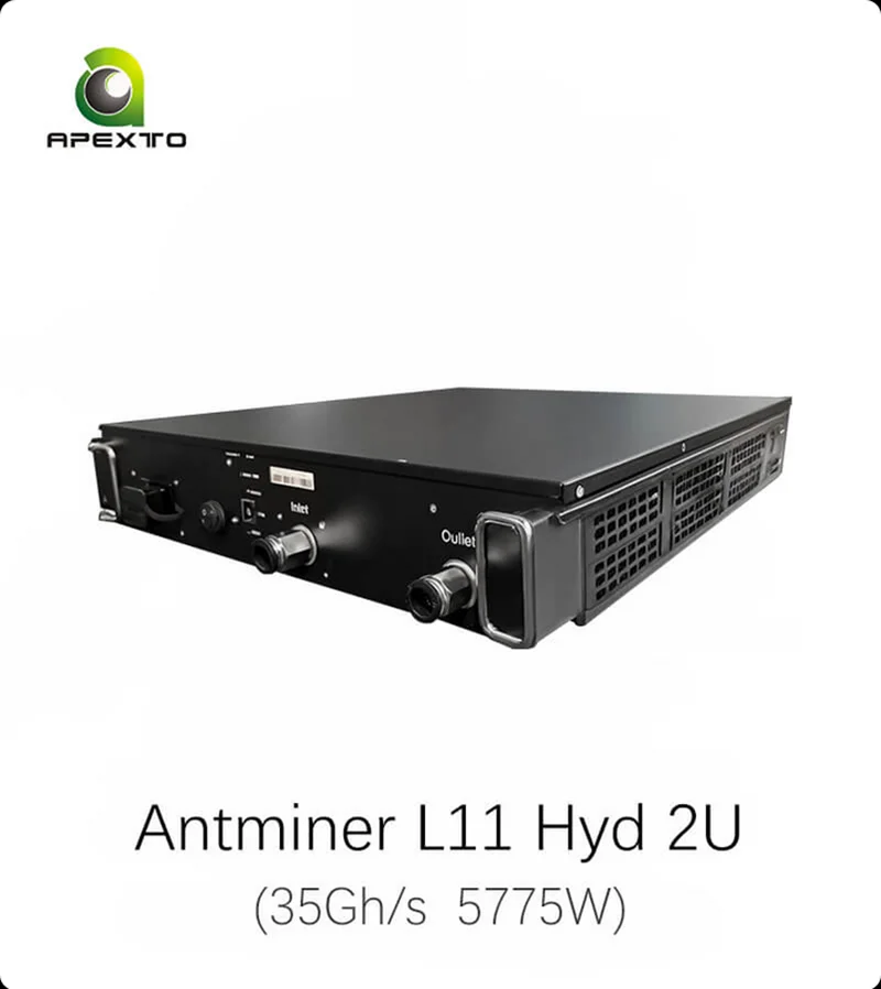 اشترِ 2 واحصل على 1 هدية مجانية: Bitmain Antminer L11 Hyd 2U 35Gh/s 5775W Dogecoin Miner