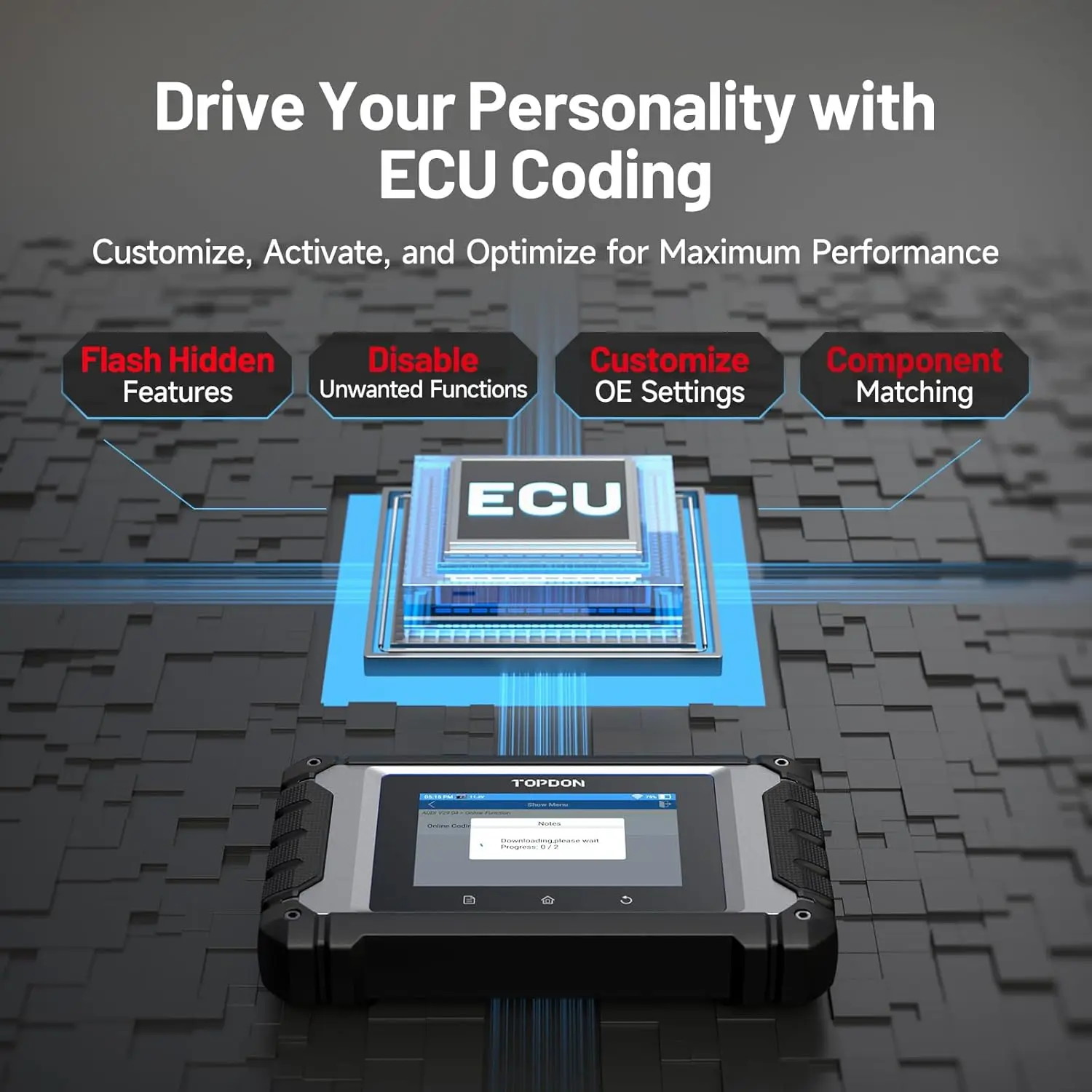 TOPDON ArtiDiag الاتحاد الأوروبي ثنائي الاتجاه الماسح الضوئي أداة تشخيص النظام الكامل وحدة التحكم الإلكترونية الترميز عبر الإنترنت جميع الخدمات تحديث مجاني مدى الحياة