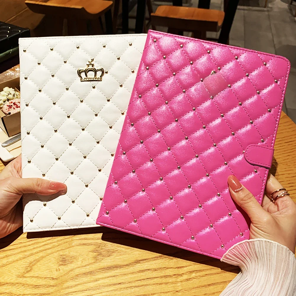 Etui Funda do iPada 7. 8. 9. 10. generacji, iPad Air4 Air5, iPad Pro11, Air11 A16, inteligentne etui ze skóry jagnięcej ze stojakiem, iPad 9.7 2017 2018 Coque — zdjęcie produktu 7