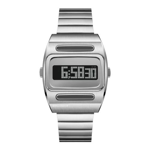 BENLYDESIGN Relojes de metal únicos Relojes digitales retro para hombres G100