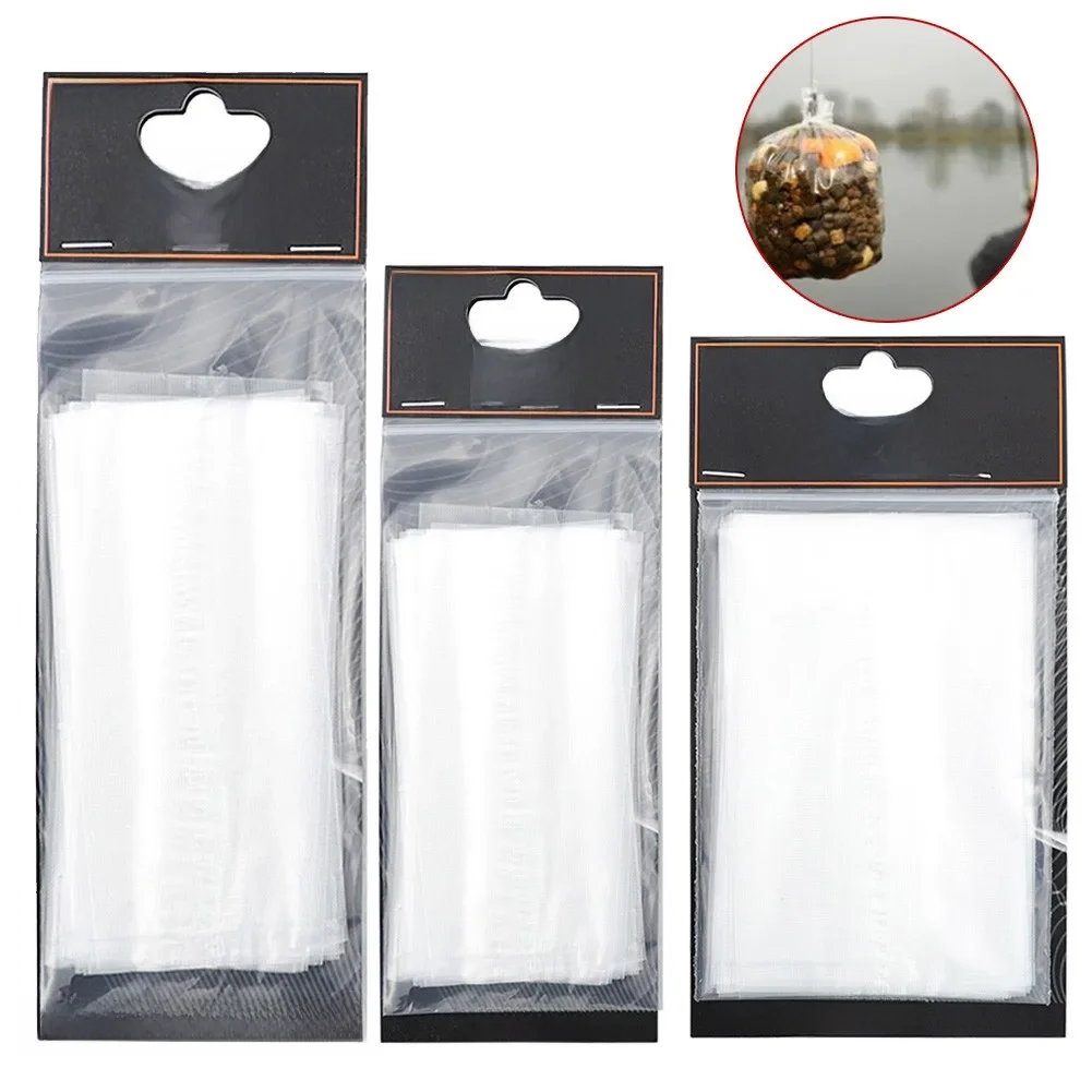 Sacs PVA pour la pêche à la carpe, 20 pièces, dissolution rapide, sacs solubles dans l'eau environnementaux pour accessoires de pêche, bouillettes à carpe, matériel