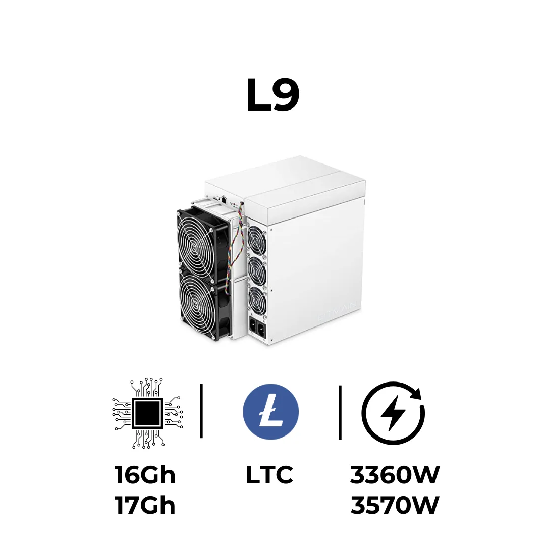 AF شراء جهاز تعدين العملات المعدنية BITMAIN L9 17GH/S 3360W LTC/DOGE الجديد...