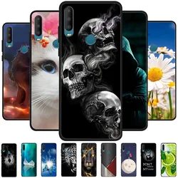 For Alcatel 1S 2020 Case Soft Silicone Cool Wolf Painted Shockproof Cover for Alcatel 1S 1SE 2020 TPU Coque Lion Fundas