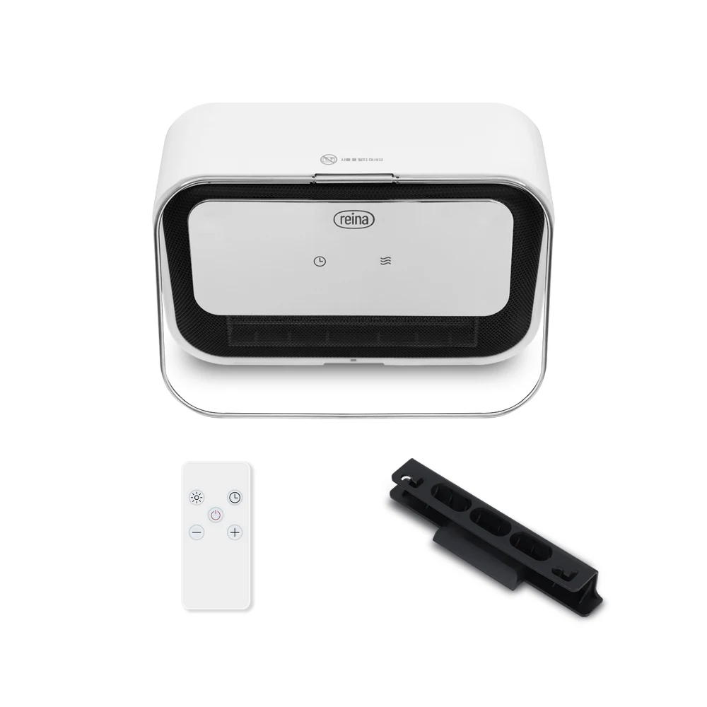 مدفأة حمام PTC مقاومة للماء من رينا ، على الهواء ، جهاز تحكم عن بعد ، مؤقت ، ضبط درجة الحرارة ، طاولة ، IPX ،