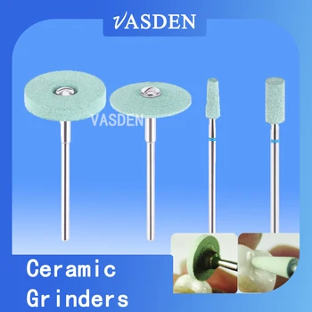 Vasden laboratório dental cerâmica diamante moedor zircônia porcelana polidor laboratório dia.2.35mm pedra verde polimento ferramentas odontologia