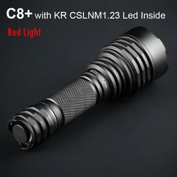 Convoy C8 Plus KR CSLNM1.23 Red Light High Powerful Linterna Led 18650 Lantern Camping Hunt Flash Light Work Torch Flashlight