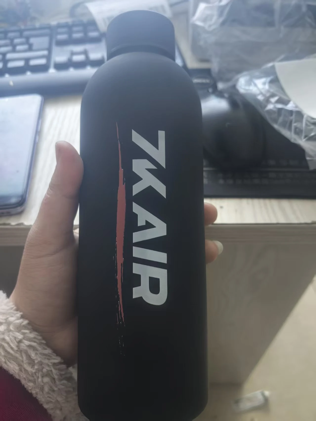 

Логотип компании ЛОГОТИП Имя Термос с маленьким горлышком Бутылка из нержавеющей стали, спортивный чайник с резиновой краской, утолщенная двойная чашка для воды