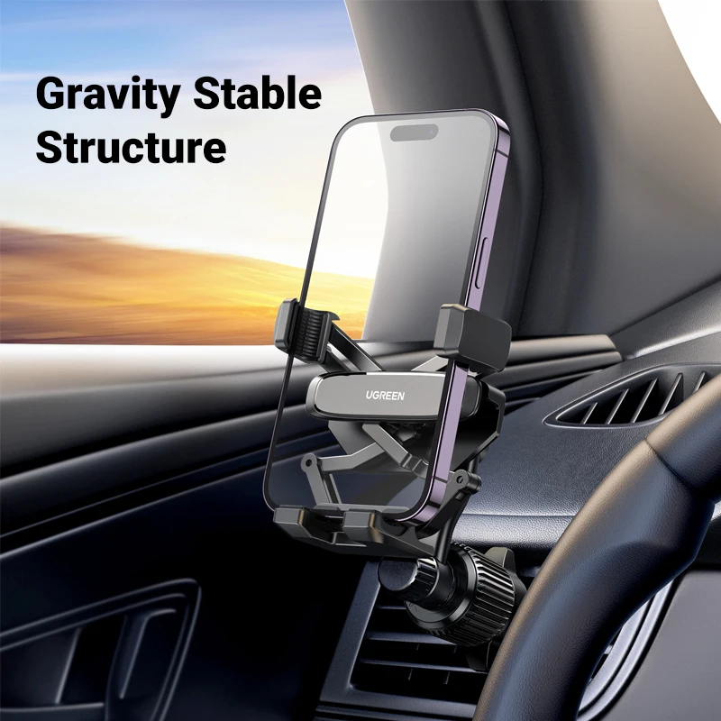 UGREEN Car Phone Holder Gravity Car Phone Stand For iPhone 15 14 13 Pro Max Xiaomi Samsung 360°Rotation Air Vent Phone Holder in