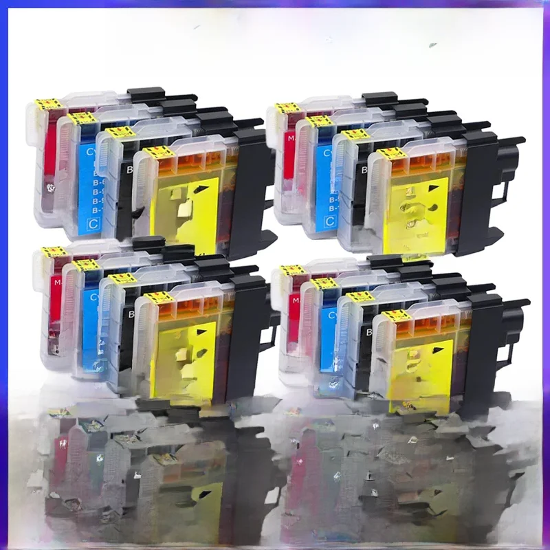 Cartouche d'encre compatible pour Brother DCP-J140W MFC-J265W J410 J415W J220 imprimante LC61 LC38 LC985 LC39 LC67 LC1100 LC980