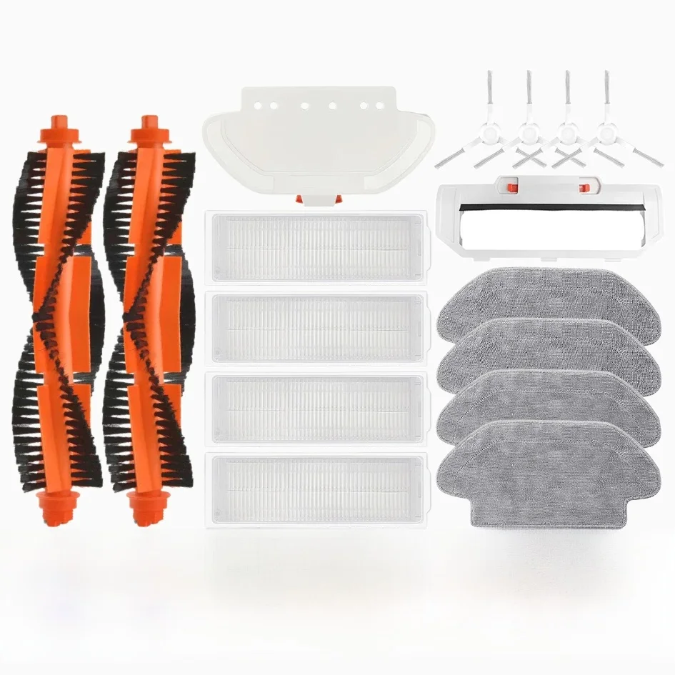 Pour Xiaomi Robot aspirateur S10 S12 T12 B106GL/vadrouille 2S XMSTJQR2S/3C B106CN pièces accessoires brosse latérale principale filtre vadrouille