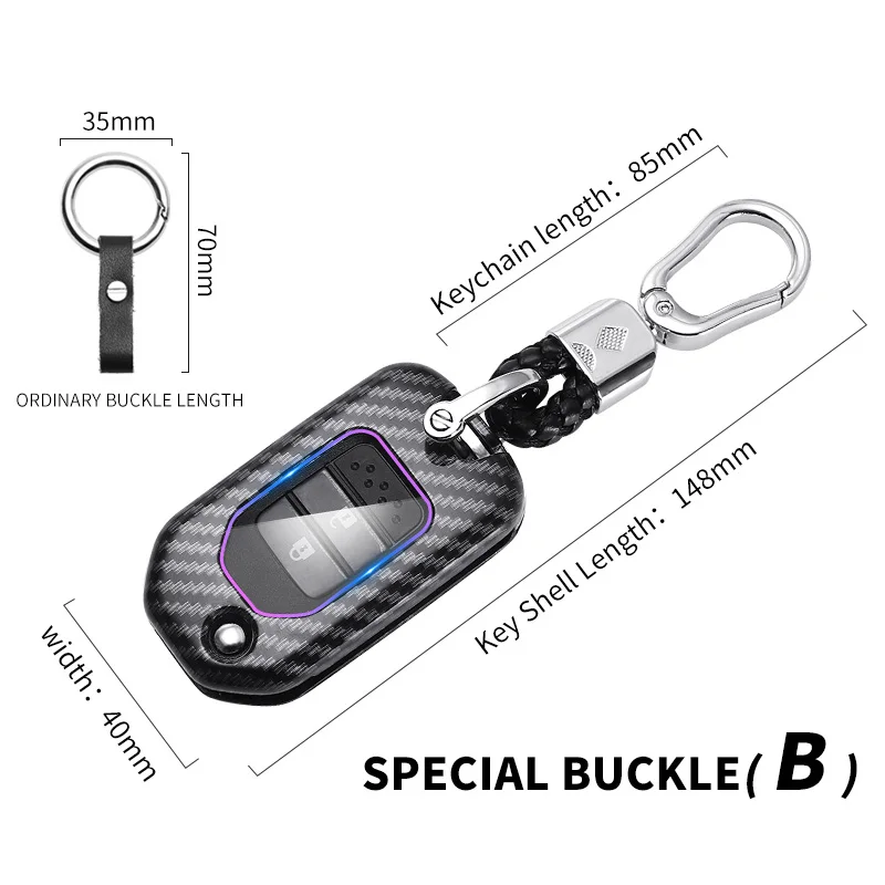 1PCS Special Buckle Key Case Listing for Honda Models - Premium Protection and Style for Your Car Keys