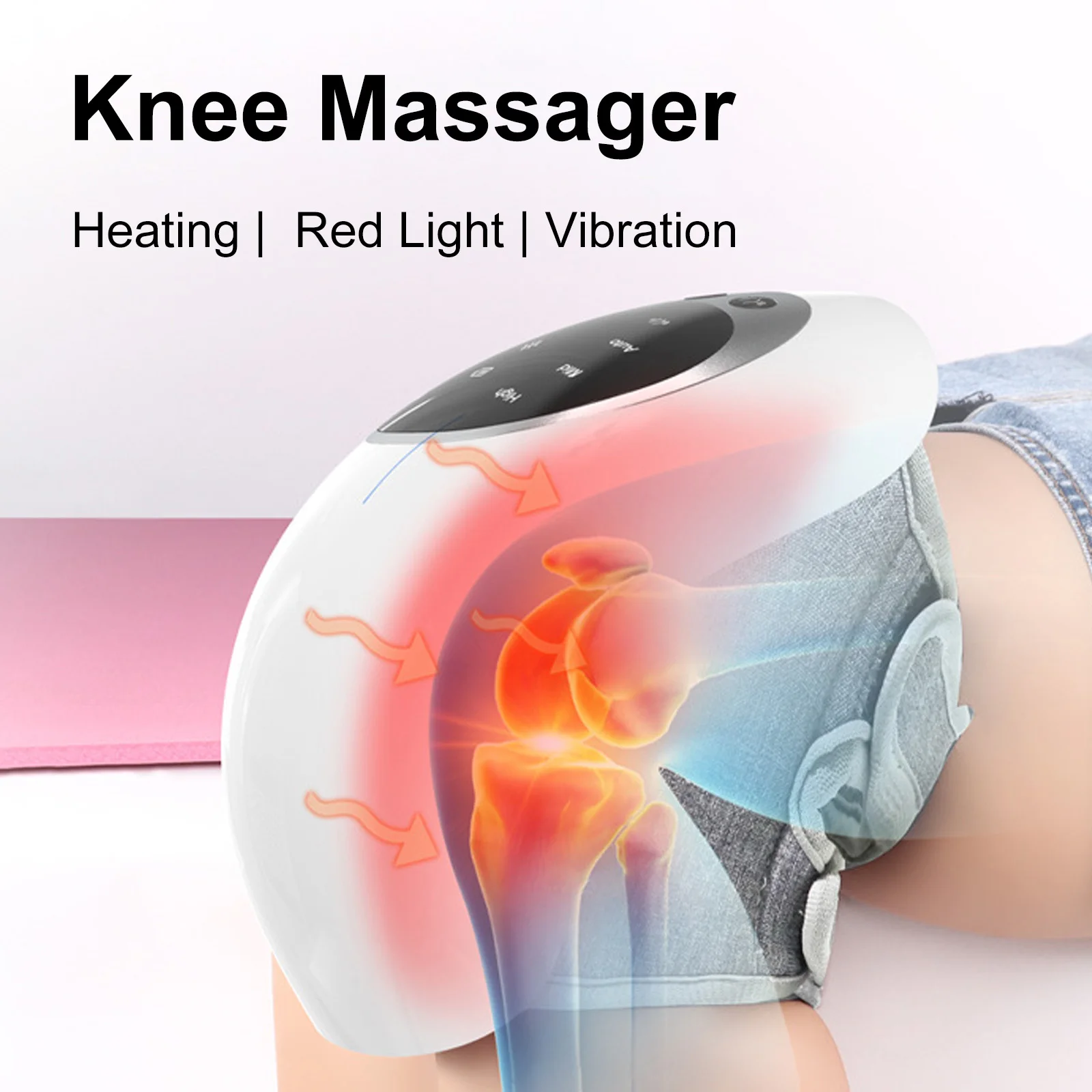 Knee massaging Electric Knee Infrared Vibration massaging massaging For Relief Knee Joint Muscles Ligament bread