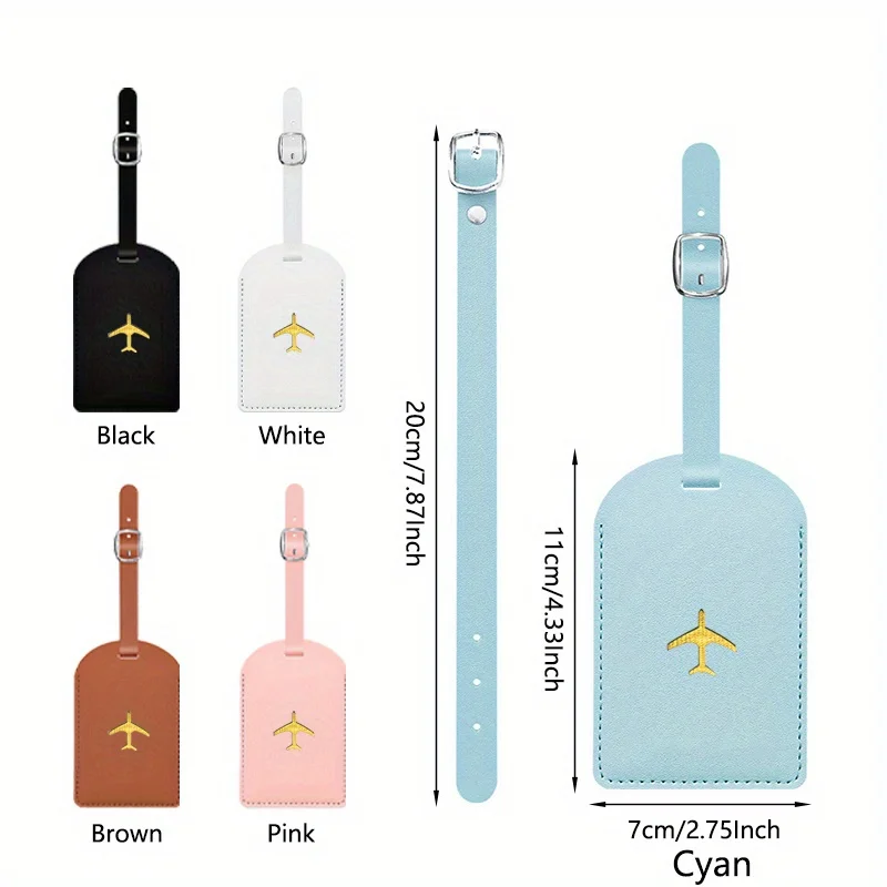 Personalized Custom Name/Letter Luggage Tag, Fashionable Solid Color Baggage Tag, Suitable for Airline Identification And Travel