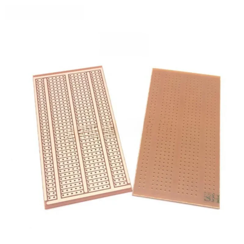 2 sztuk/partia DIY prototyp papieru PCB uniwersalny eksperyment matryca płytka drukowana dwa otwory trzy połączony otwór pięć otworów 5x10CM — zdjęcie 2