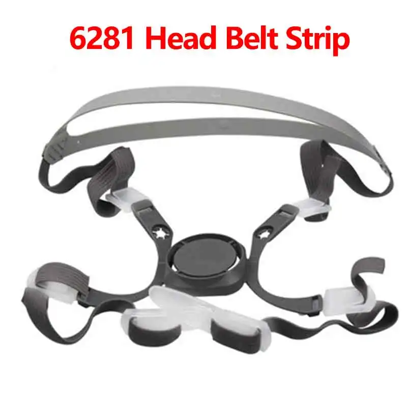 New 6281 Head Belt Strip Set For 6200 Dust Mask Half Face Gas Respirator Replace Accessories For 3m 6200 Work Safety