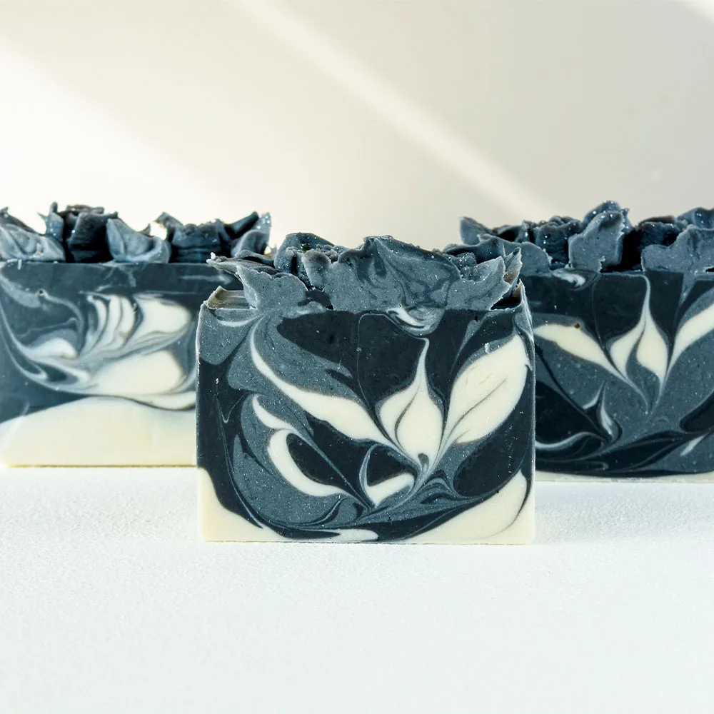 Activated Carbon Natural Soap Handmade Coconut Scented Hand and Body Soap