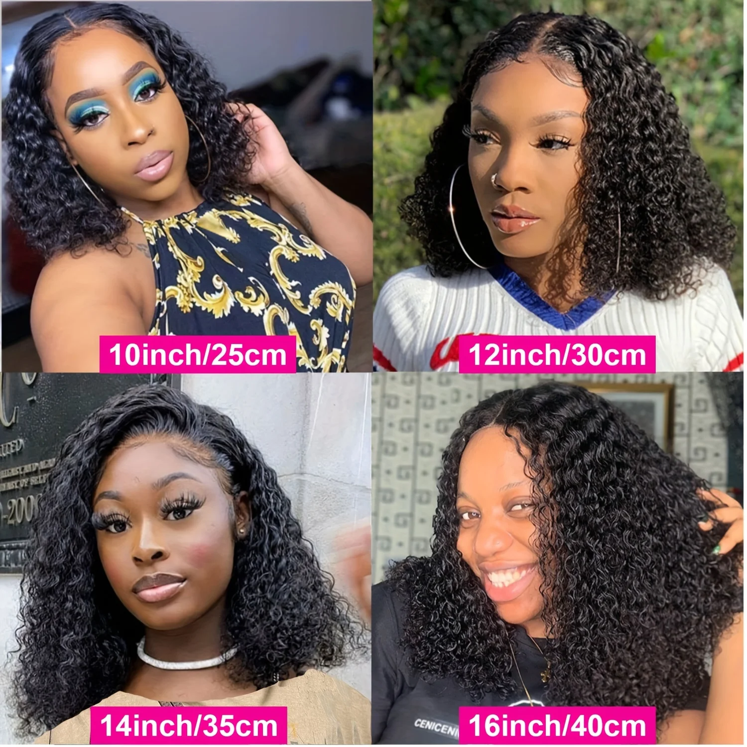 Peruca perucas lace front sem glueless, cabelo encaracolado natural, pré-arrancado, 8x5, para mulheres negras