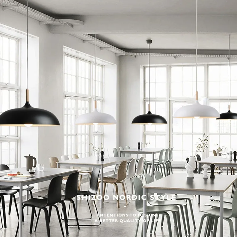 Nordic Macaron Restaurant Pendant Light, Personalized Bar Counter, Hotel Milk Tea Shop, Industrial Style Colorful Lampshade, Led Pendant Light