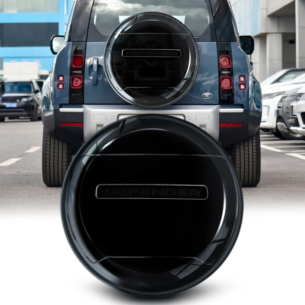 Glossy Zwart Hoge Kwaliteit Abs Reservewiel Plastic Cover Band Fit Voor 2020 Land Rover Defender - afbeelding 2