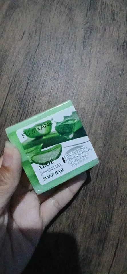 Aloe Vera Soap For Face 100g Facial and Body Moisturizing Cleansing Handmade Soap Bar With Essential Oil photo review