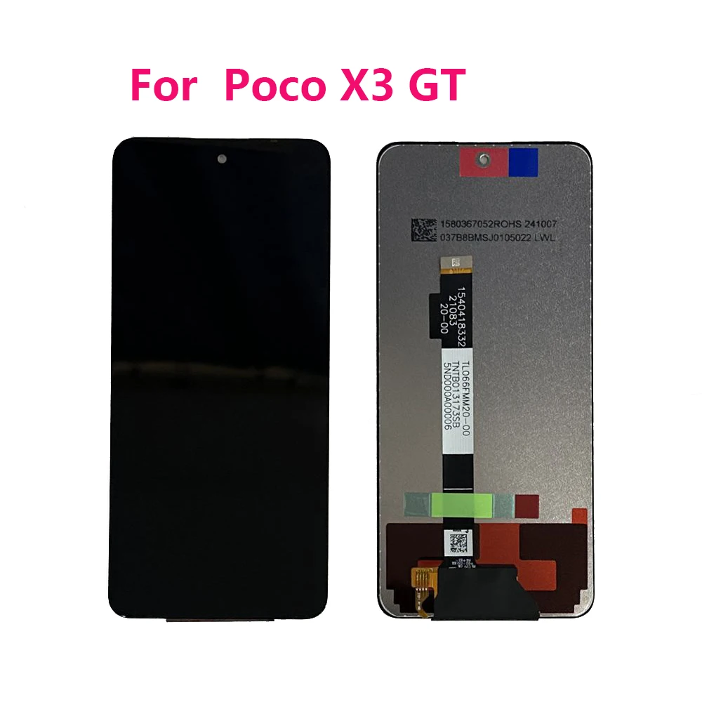 6.67''For  Xiaomi  Redmi Note 10 Pro 5G Poco X3 GT WithFrame LCD Display Touch Screen for Redmi Note 10 Pro 5G LCD Screen