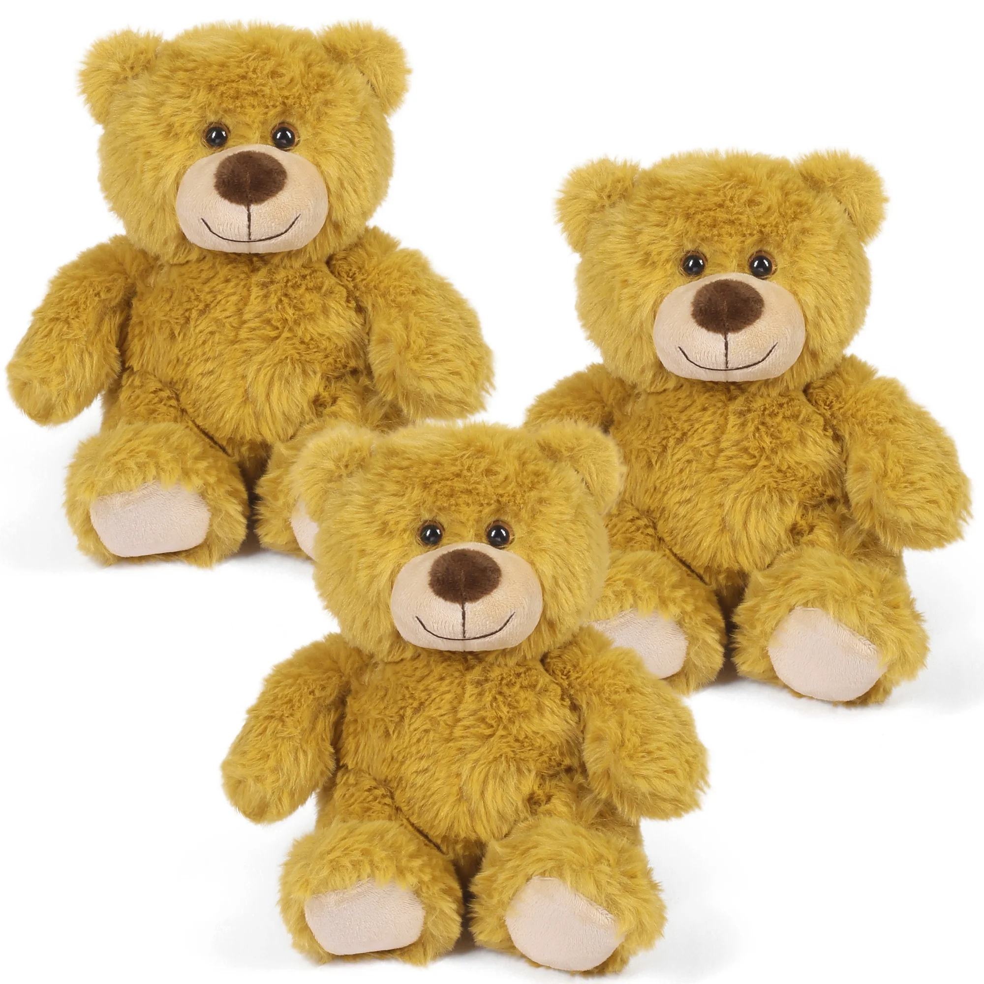 

Teddy Bear Stuffed Animal, 8'' Stuffed Bear Plush Toy for Kids, Baby Shower Decor for Boys Girls Gift For Christmas Thanksgiving