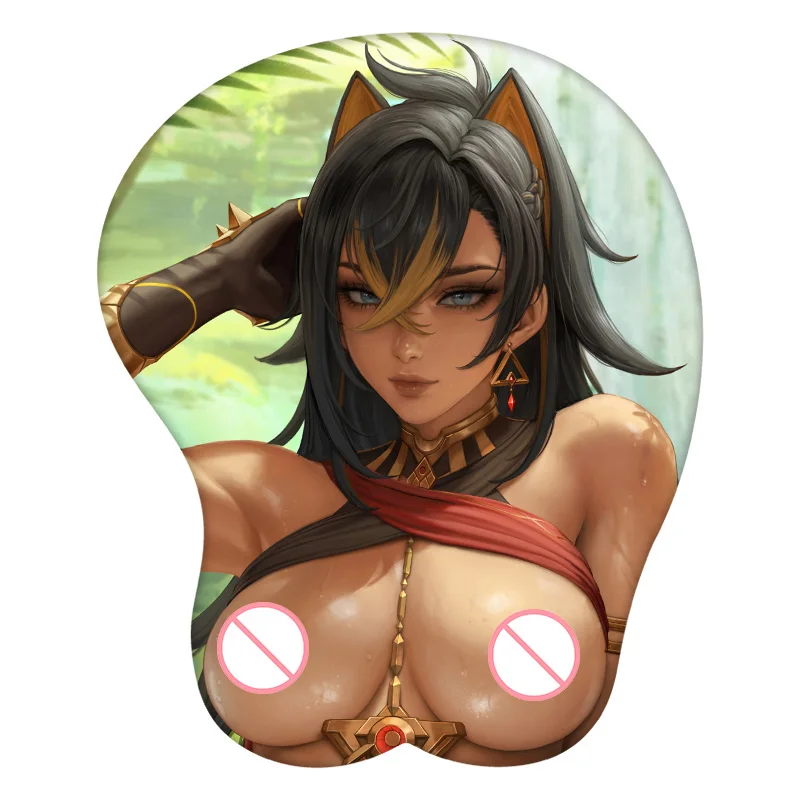 Dehya Genshin Impact Anime 3D Mouse Pad Wrist Rest Desk MousePad Mat Gamer Accessory