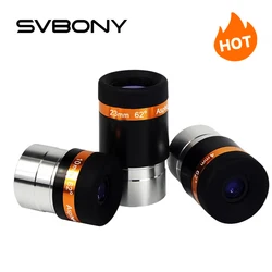 SVBONY Eyepieces 4/10/23mm Telescope Lens Wide Angle 62 Deg Aspheric Eyepiece HD Fully Coated Telescope Accessory for 1.25 inch