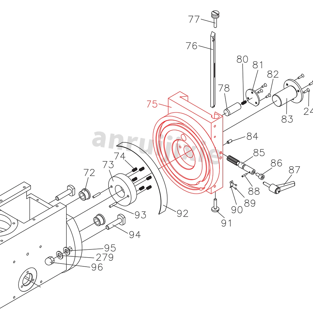 Vertical Slide Plate,for SIEG SX3&JET JMD-3&BusyBee CX611&Grizzly G0619 Mill Drill Machines Spares